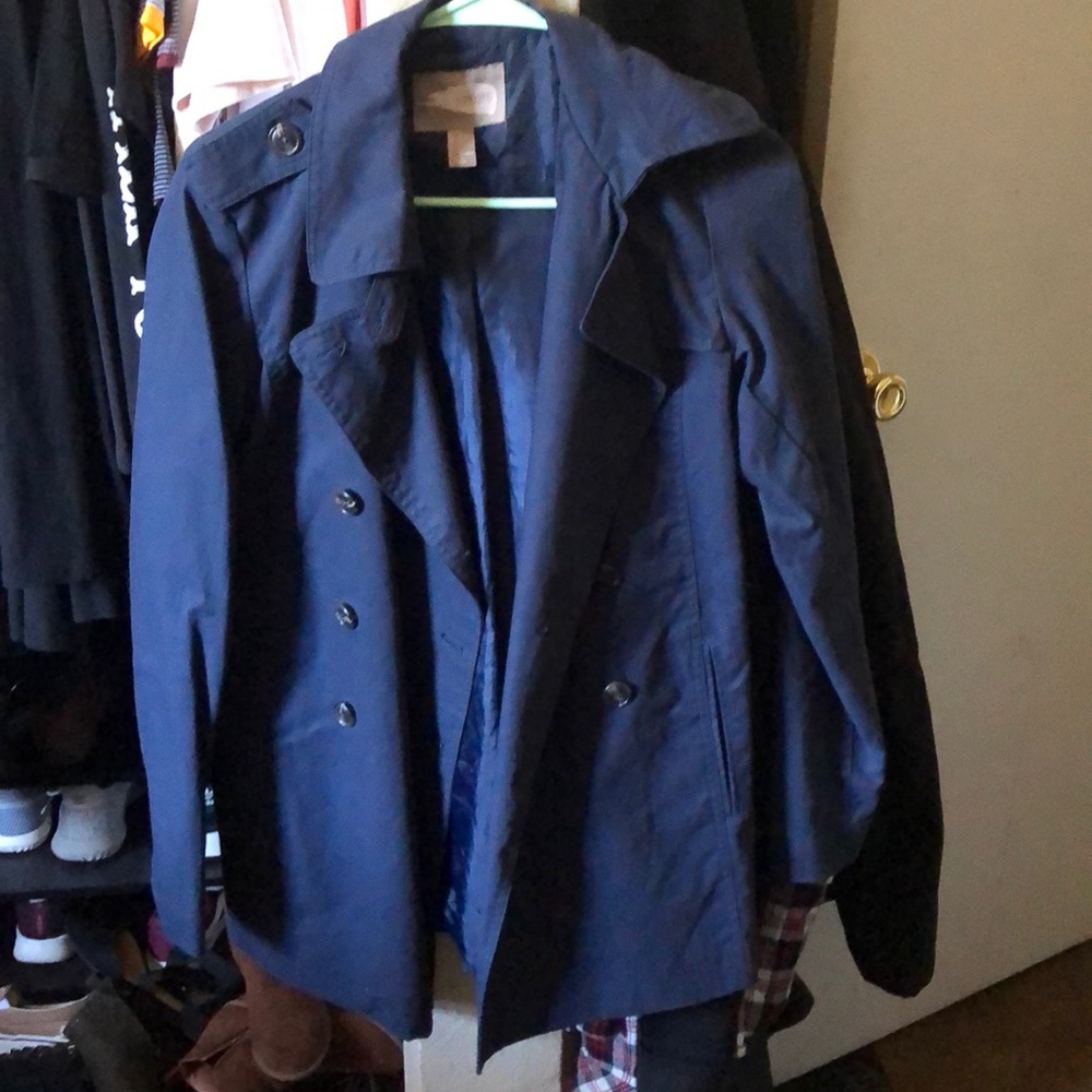 Navy Blue Trench Coat